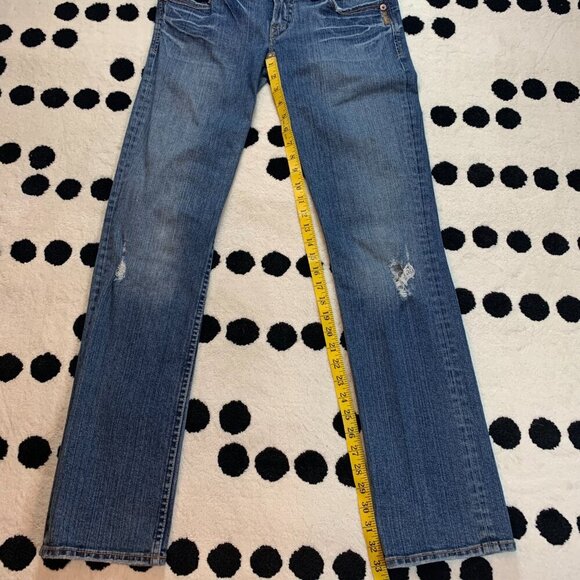 Vintage Y2K Silver Jeans Zofia Low Rise Straight Leg Distressed Jeans - Picture 14 of 14